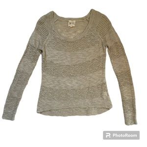 Pink Rose Open Knit Women’s Sweater Size Extra Small